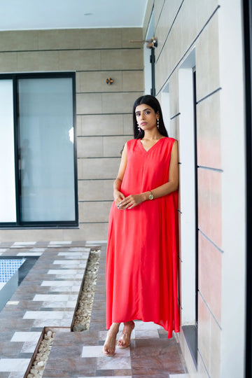 Vibrant Red Dress